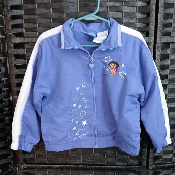 Nick Jr Other - Vintage Dora The Explorer Nick JR Viacom 2002 Purple Jacket Star Design SZ 4T